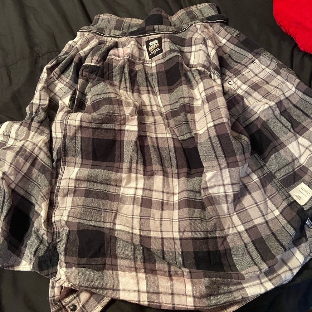 Route 66 flannel , it’s a small and nothing is wrong with it.